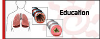 Education about respiratory issues and equipment